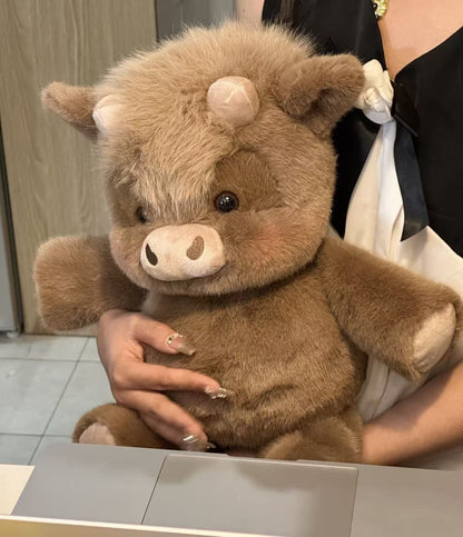 Interactive Smile Cow Plush