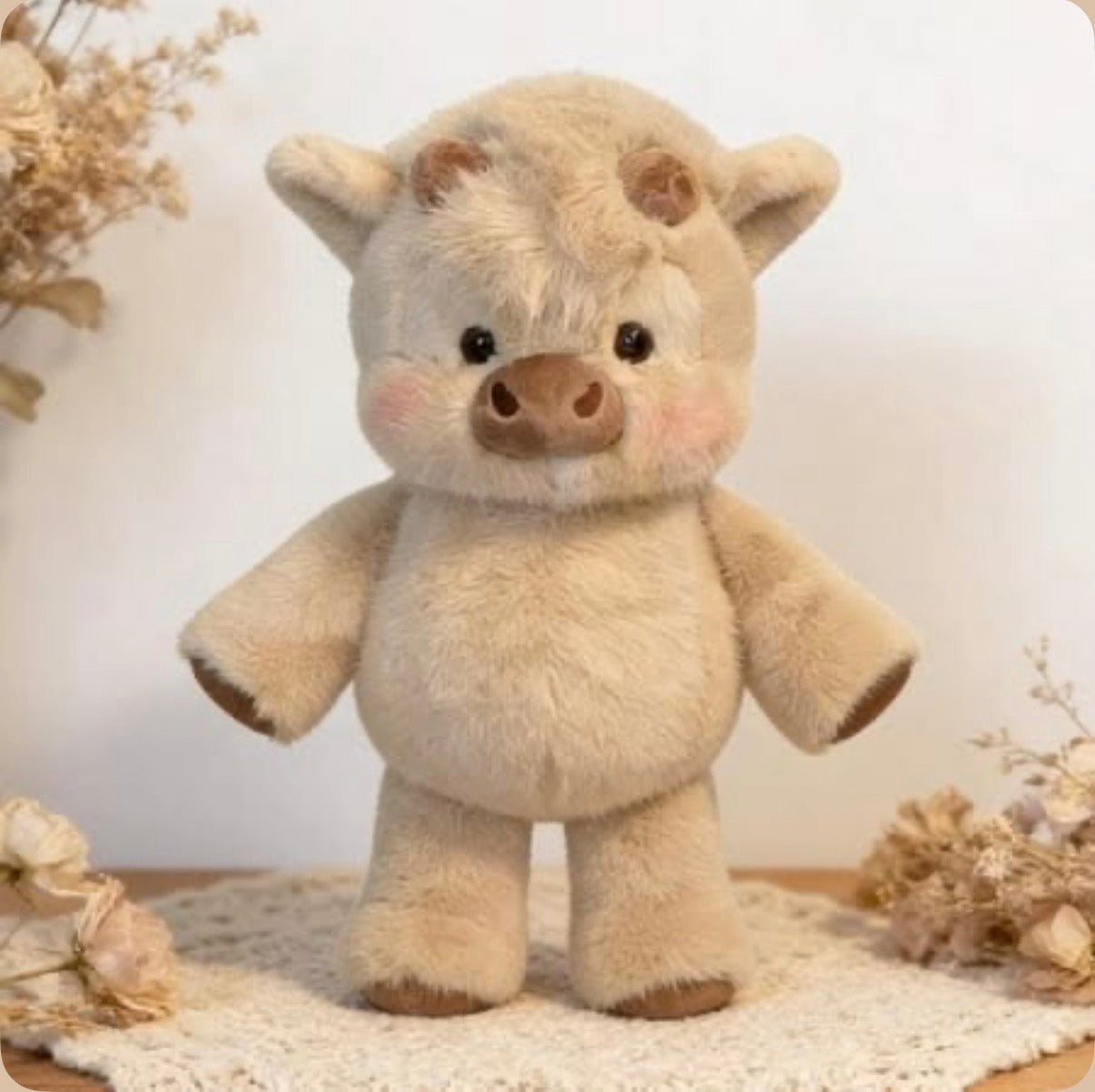 Interactive Smile Cow Plush